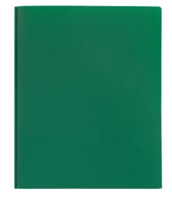Office DepotĀ® Brand Poly 2-Pocket Portfolio With Fasteners, Green
