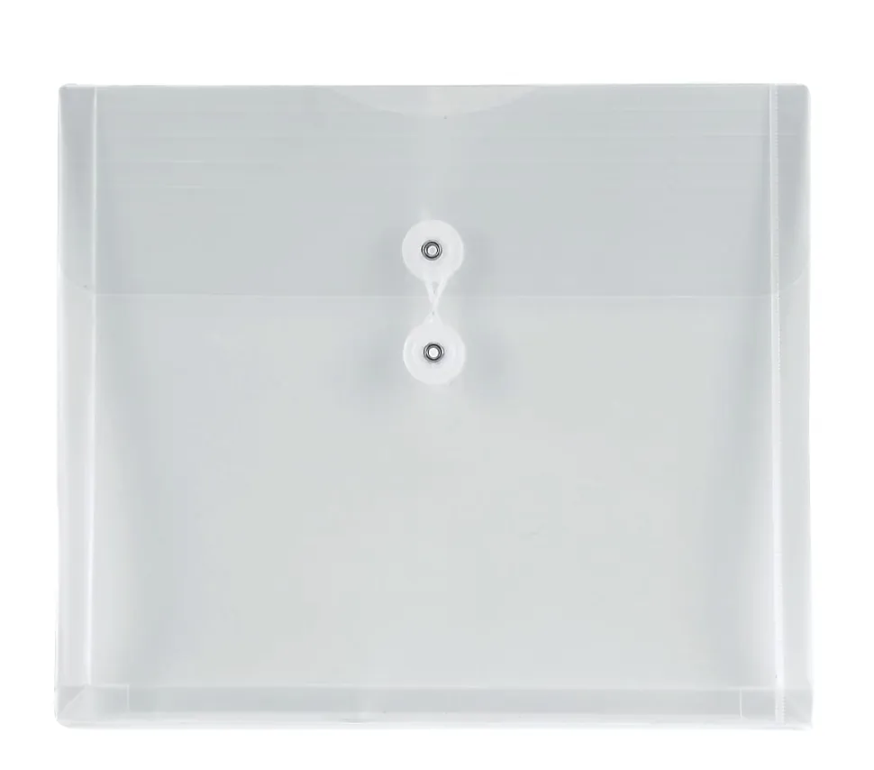 Office Depot® Brand Poly String Envelopes, Letter, Clear, Pack of 5