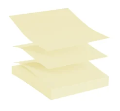 Office Depot® Brand Pop Up Sticky Notes, 3" x 3", Yellow, 100 Sheets Per Pad, Pack Of 12