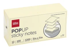 Office Depot® Brand Pop Up Sticky Notes, 3
