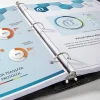 Office Depot® Brand Premium Leatherette Presentation 3-Ring Binder, 1" Round Rings, Black