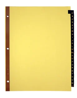 Office DepotĀ® Brand Preprinted Tab Dividers, A-Z Tab