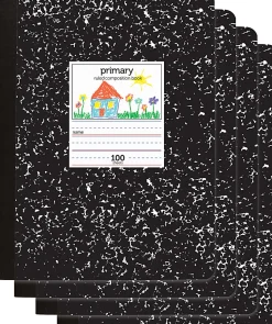 Office DepotĀ® Brand Primary Composition Book, 7-1/2" x 9-3/4", Unruled/Primary Ruled, 100 Sheets Per Book, Pack Of 4 Books