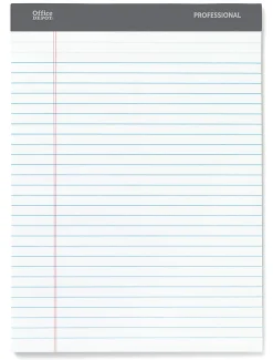 Office Depot® Brand Professional Writing Pads, 8-1/2
