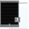 Office Depot® Brand Professional Top Wirebound Writing Pad, 8-1/2" x 11-3/4", Legal/Wide Ruled, 70 Sheets, White