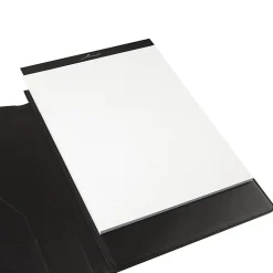 Office Depot® Brand Professional Legal Pad With Privacy Cover, 8-1/2" x 11", Narrow Ruled, White, 100 Pages (50 Sheets), Black