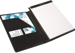 Office Depot® Brand Professional Legal Pad With Privacy Cover, 5" x 8", Narrow Ruled, White, 100 Pages (50 Sheets), Black