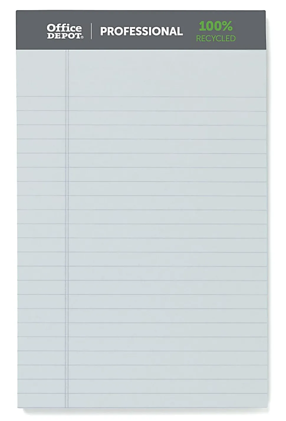 Office Depot® Brand Professional Writing Pads, 5" x 8", Narrow Ruled, Assorted Colors, 50 Sheets, Pack Of 6