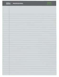 Office Depot® Brand Professional Writing Pads, 8-1/2