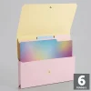 Office Depot® Brand Project Folder, Letter Size, 1-1/4" Expansion, Pink/Aura Stripe, Total Qty 1
