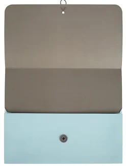 Office DepotĀ® Brand Project Folder, Letter Size, 1-1/4" Expansion, Blue Geometric, Set Of 1 Project Folder With 6 File Folders