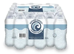 Office Depot® Brand Purified Water, 16.9 Oz, Case Of 24 Bottles