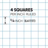 Office Depot® Brand Quadrille Pads, 4 x 4 Squares/Inch, 50 Sheets, White, Pack Of 6