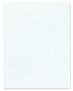 Office Depot® Brand Quadrille Pads, 4 x 4 Squares/Inch, 50 Sheets, White, Pack Of 6