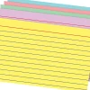 Office Depot® Brand Rainbow Index Cards, Ruled, 5" x 8", Assorted Colors, Pack Of 100