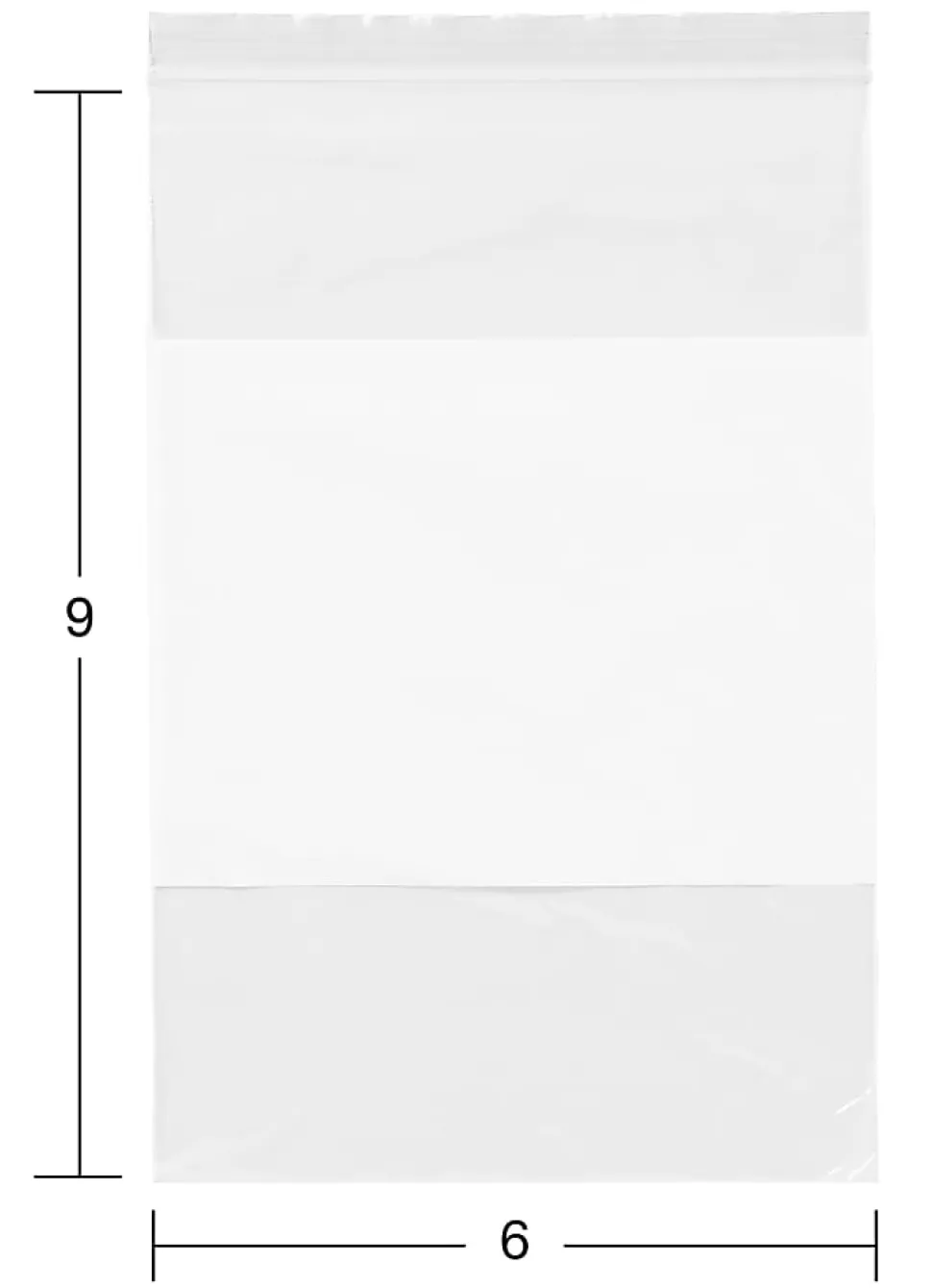 Office Depot® Brand Reclosable Bags With Write-On Panel, 6" x 9", Box Of 50