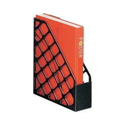 Office Depot® Brand 30% Recycled Mesh Plastic Magazine File, Standard, Black