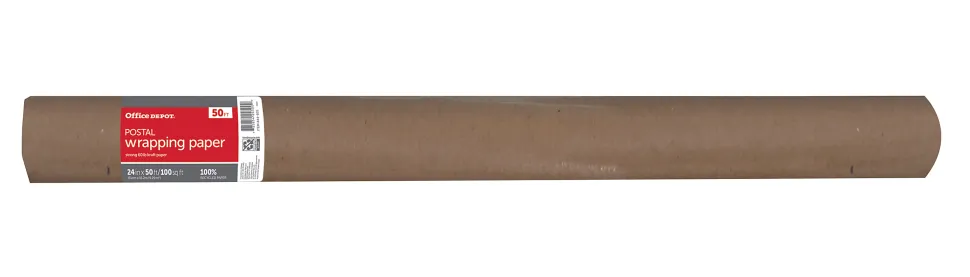 Office Depot® Brand 100% Recycled Postal Wrap, 2' x 50'