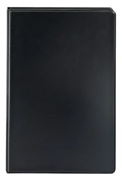 Office Depot® Brand Reference 3-Ring Binder, 1" Round Rings, 100% Recycled, Black