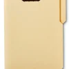 Office Depot® Brand Reinforced Manila Folder With 2 Embossed Fasteners, 1/3-Cut Tabs, Letter Size, Box Of 50