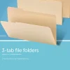 Office Depot® Brand Reinforced File Folders, 1/3-Cut Tabs, Legal Size, Manila, Box Of 100