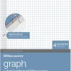 Office Depot® Brand Reinforced Filler Paper, 8" x 10-1/2", Quadrille Ruled, White, Pack Of 100 Sheets