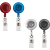 Office Depot® Brand Retracting ID Card Reels, Assorted Colors, Pack Of 2