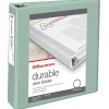 Office Depot® Brand 3-Ring Durable View Binder, 2" Round Rings, Sage