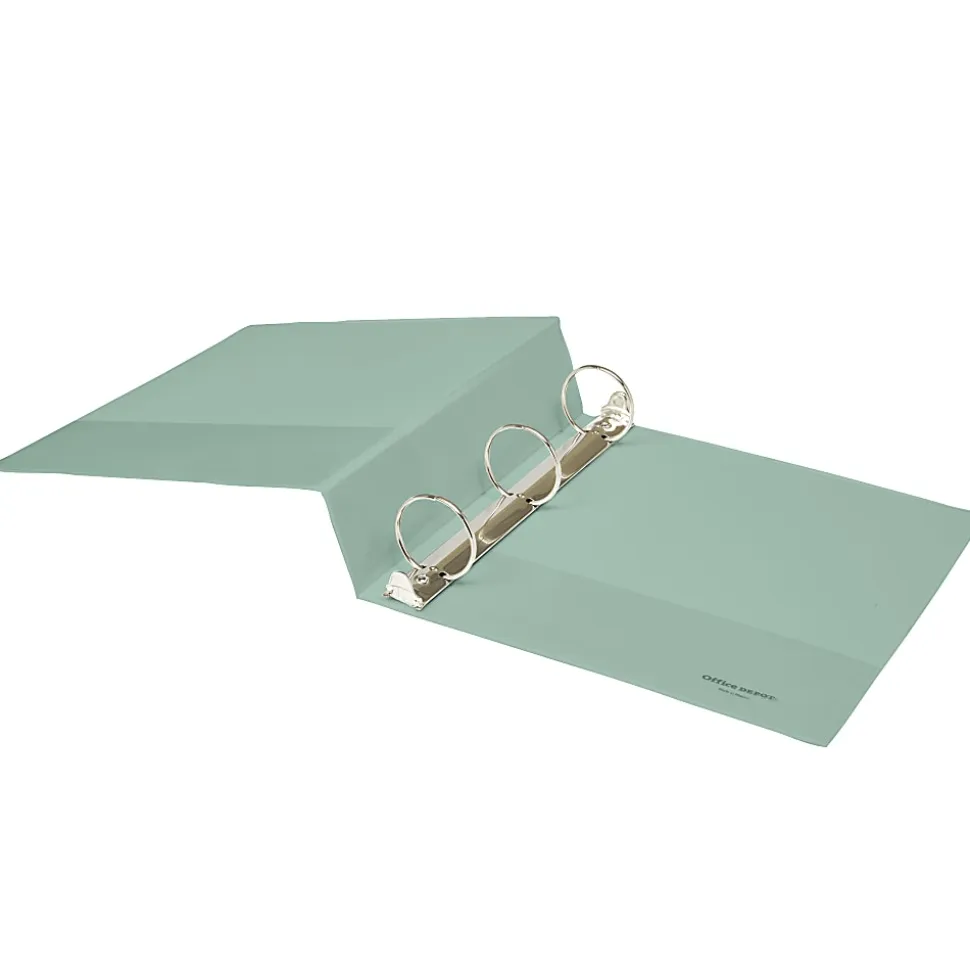 Office Depot® Brand 3-Ring Durable View Binder, 2" Round Rings, Sage