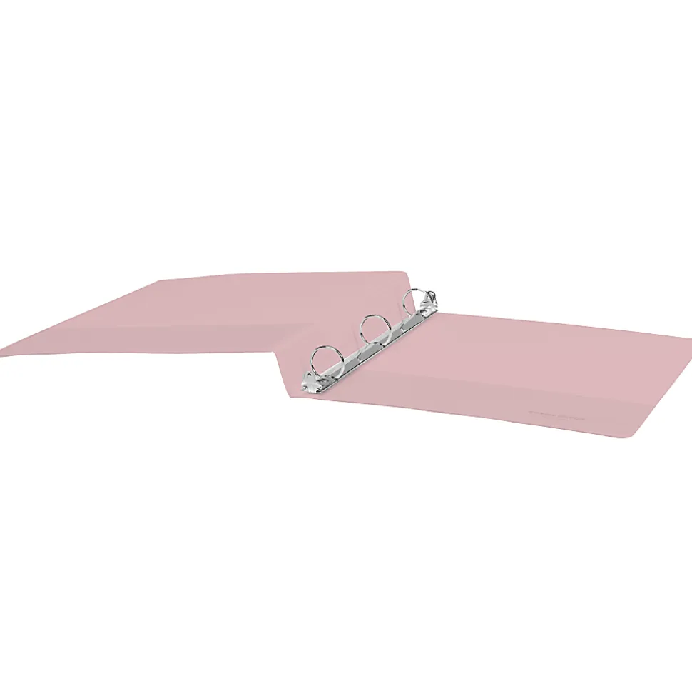Office Depot® Brand 3-Ring Durable View Binder, 1" Round Rings, Blush