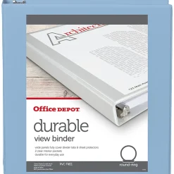 Office Depot® Brand 3-Ring Durable View Binder, 1-1/2
