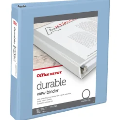 Office Depot® Brand 3-Ring Durable View Binder, 1-1/2