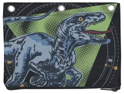 Office Depot® Brand 3-Ring Pencil Pouch, 7" x 9-13/20", Dinosaur