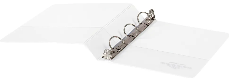 Office Depot® Brand 3-Ring 5-1/2" x 8-1/2" Durable View Binder, 1" Round Rings, White