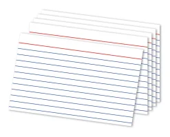 Office DepotĀ® Brand Ruled Index Cards, 4" x 6", White, Pack Of 300