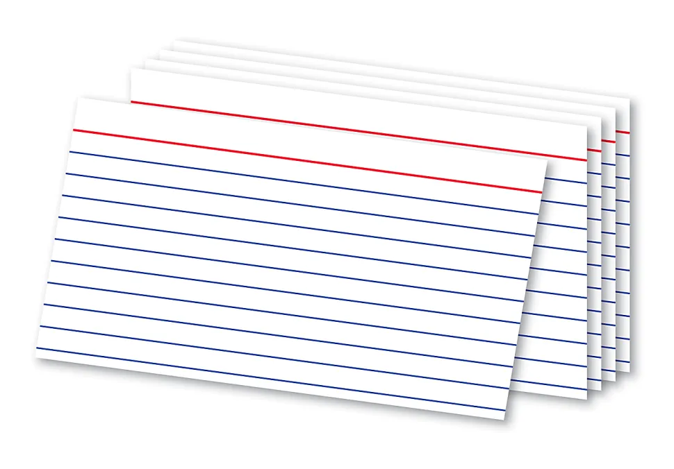 Office Depot® Brand Ruled Index Cards, 3" x 5", White, Pack Of 500
