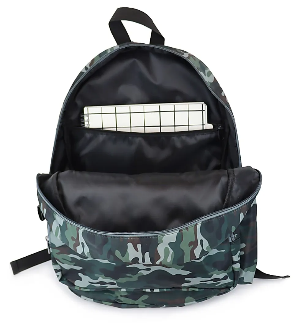 Office Depot® Brand School Backpack And Lunch Box Set, Green Camouflage, Total Qty 1