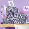 Office Depot® Brand School Backpack and Lunch Box Set With Water Bottle, Multicolor Animal Print