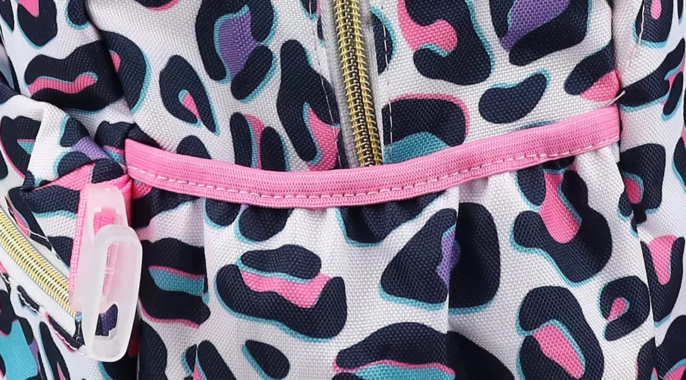 Office Depot® Brand School Backpack and Lunch Box Set With Water Bottle, Multicolor Animal Print