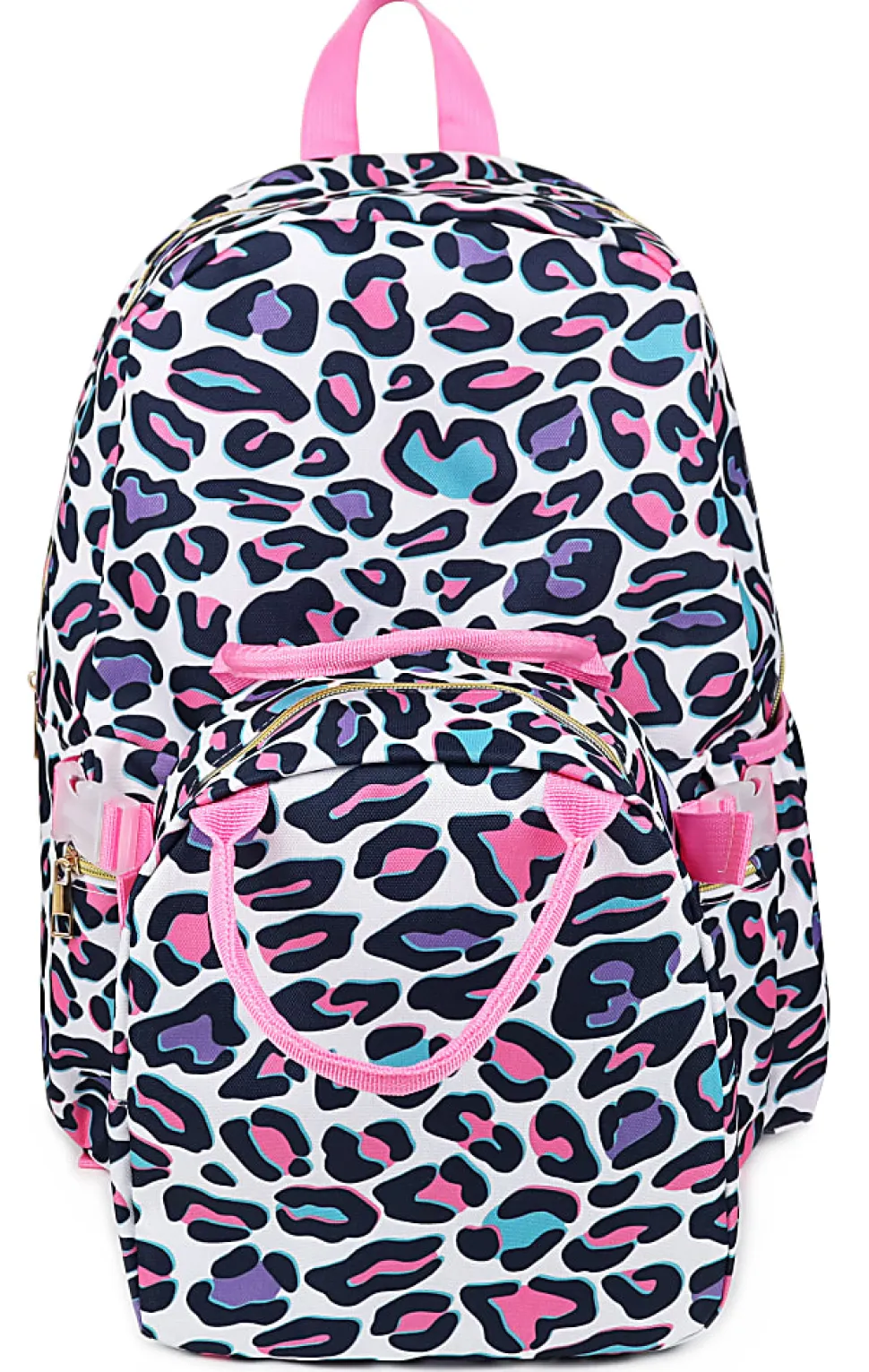 Office Depot® Brand School Backpack and Lunch Box Set With Water Bottle, Multicolor Animal Print