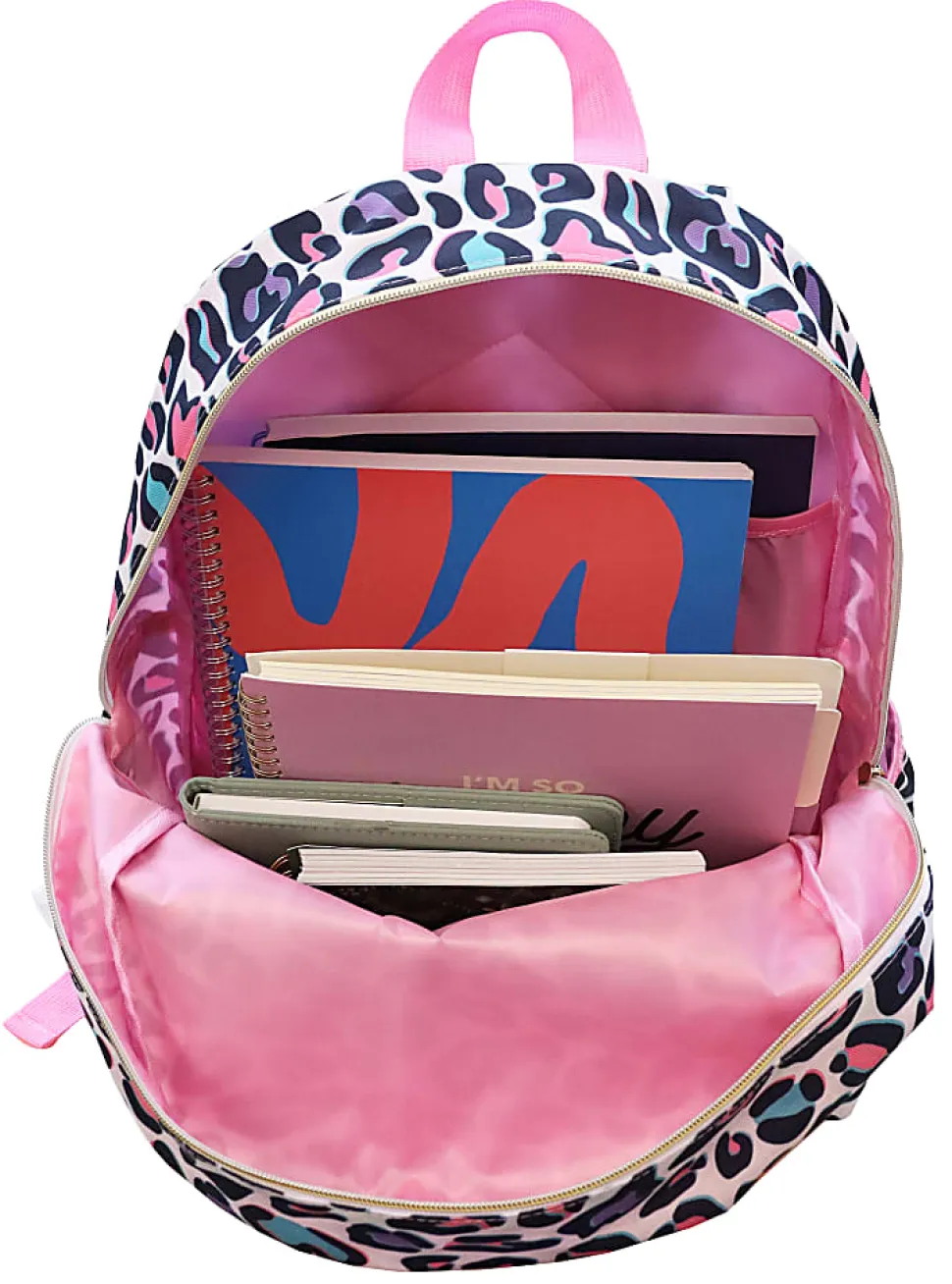 Office Depot® Brand School Backpack and Lunch Box Set With Water Bottle, Multicolor Animal Print
