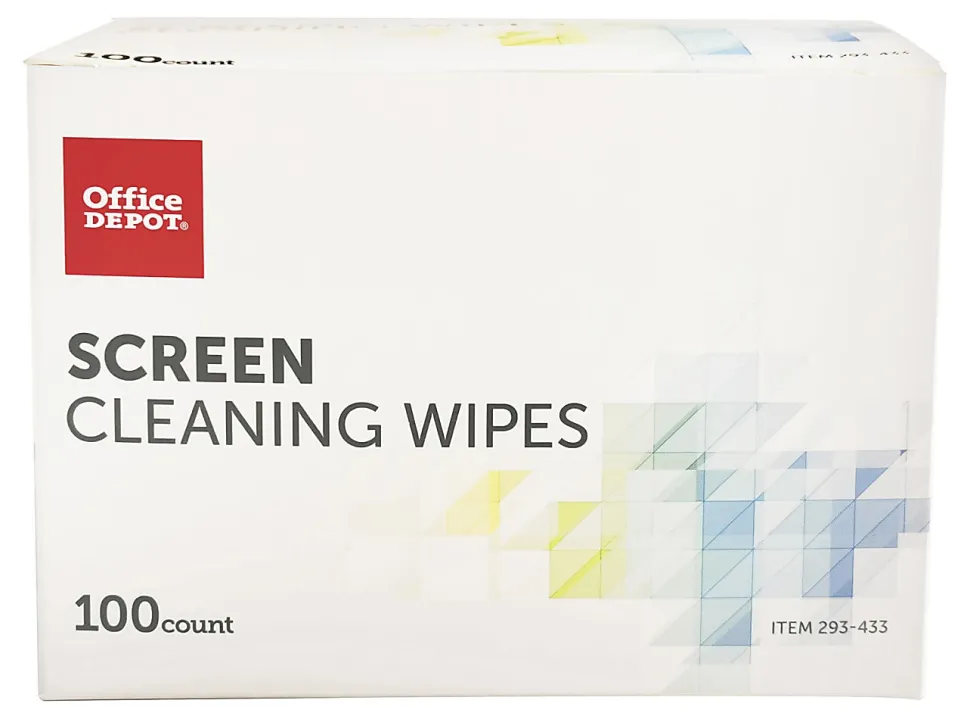 Office Depot® Brand Screen Individually Wrapped Cleaning Wipes, Box Of 100