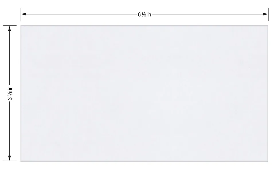 Office Depot® Brand #6 3/4 Security Envelopes, 3-5/8" x 6-1/2", Clean Seal, White, Box Of 100
