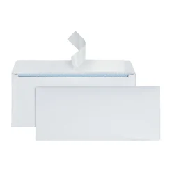 Office Depot® Brand #10 Security Envelopes, 4-1/8" x 9-1/2", Clean Seal, White, Box Of 500