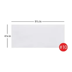 Office Depot® Brand #10 Security Envelopes, 4-1/8