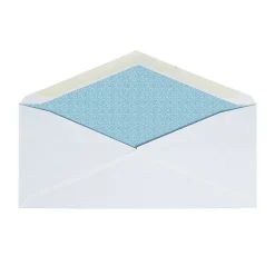 Office Depot® Brand #10 Security Envelopes, 4-1/8" x 9-1/2", Gummed Heat Resistant Seal, White, Box Of 100