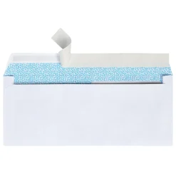 Office Depot® Brand #8 5/8 Security Envelopes, Double Window, 3-5/8" x 8-5/8", Clean Seal, White, Box Of 250