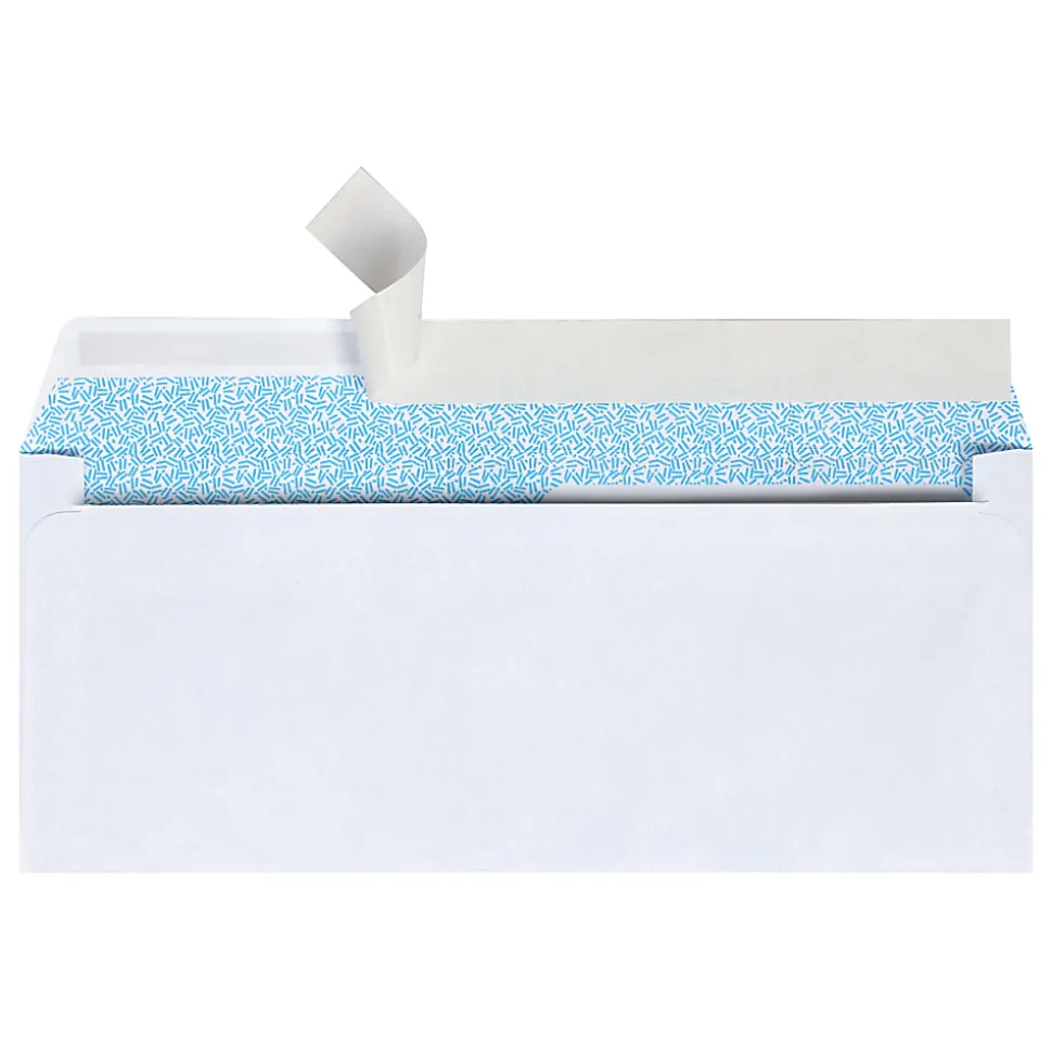 Office Depot® Brand #8 5/8 Security Envelopes, Double Window, 3-5/8" x 8-5/8", Clean Seal, White, Box Of 250