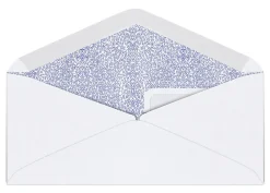 Office Depot® Brand #9 Security Envelopes, Double Window, 3-7/8" x 8-7/8", Gummed Seal, White, Box Of 500