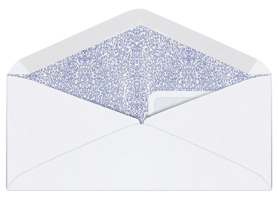Office Depot® Brand #9 Security Envelopes, Double Window, 3-7/8" x 8-7/8", Gummed Seal, White, Box Of 500
